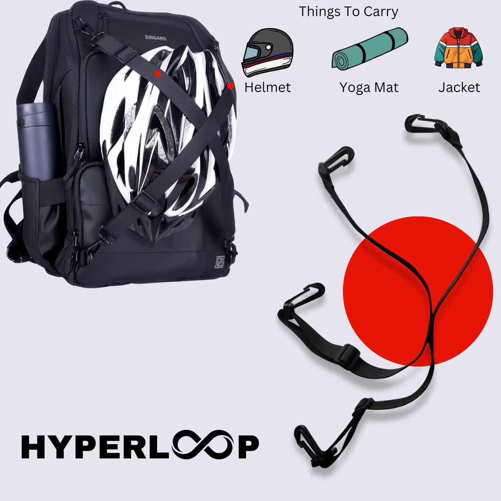Hyperloops for helmet yoga mat jacket