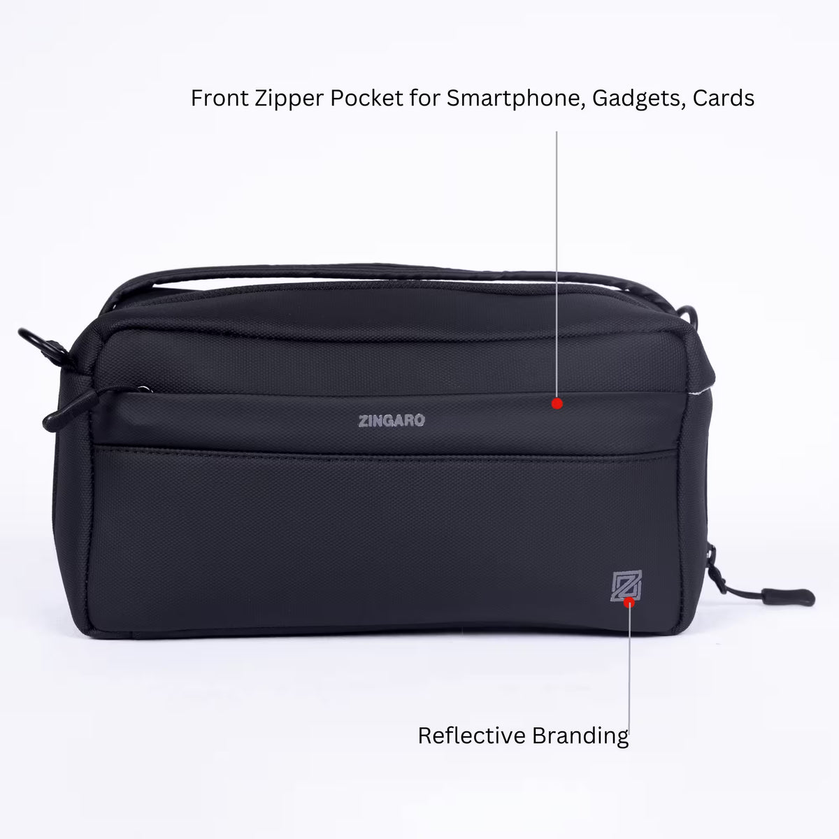 Tech pouch front panel