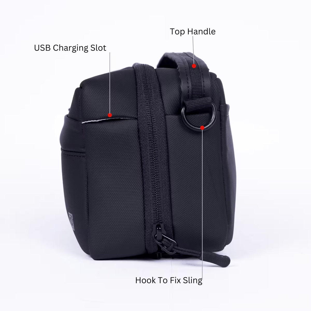 Tech pouch side view