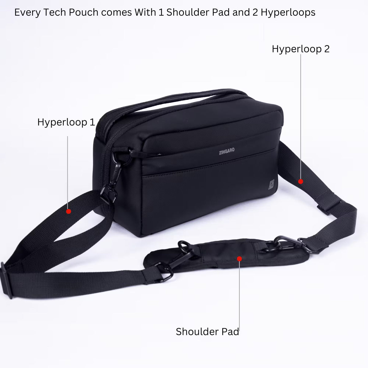 Tech pouch with sling