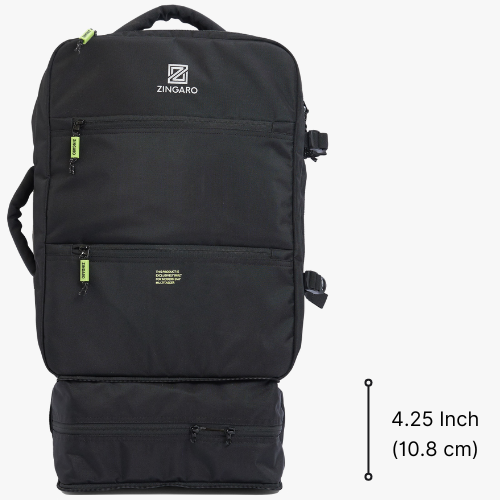 Zingaro Backpack with 35 massive features- Best travel backpack with clothing compartment, shoes compartment, laptop compartment- Travel backpack with lot of features at affordable price in India