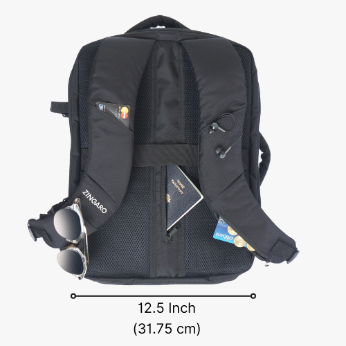 Zingaro Backpack with 35 massive features- Best travel backpack with clothing compartment, shoes compartment, laptop compartment- Travel backpack with lot of features at affordable price in India