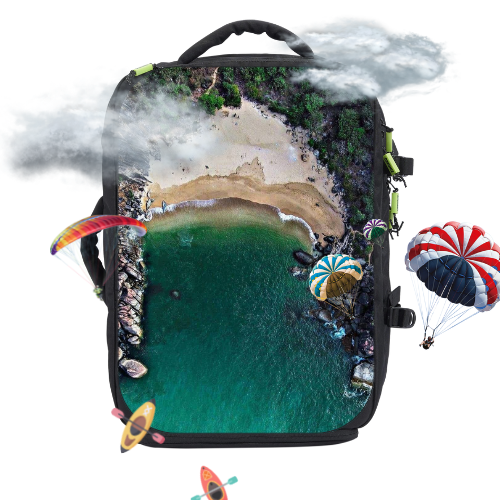 Zingao backpack- Best travel backpack at best price in India- Travel backpack with clothing section 