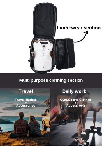Zingaro backpacks for travel for men man women stylish 40 l 40 litre travel backpacks