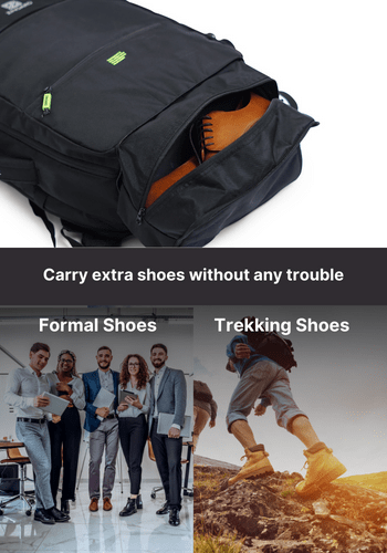 Zingaro backpacks for travel with laptop compartment men women stylish large 40l 40 litre laptop backpack for travel