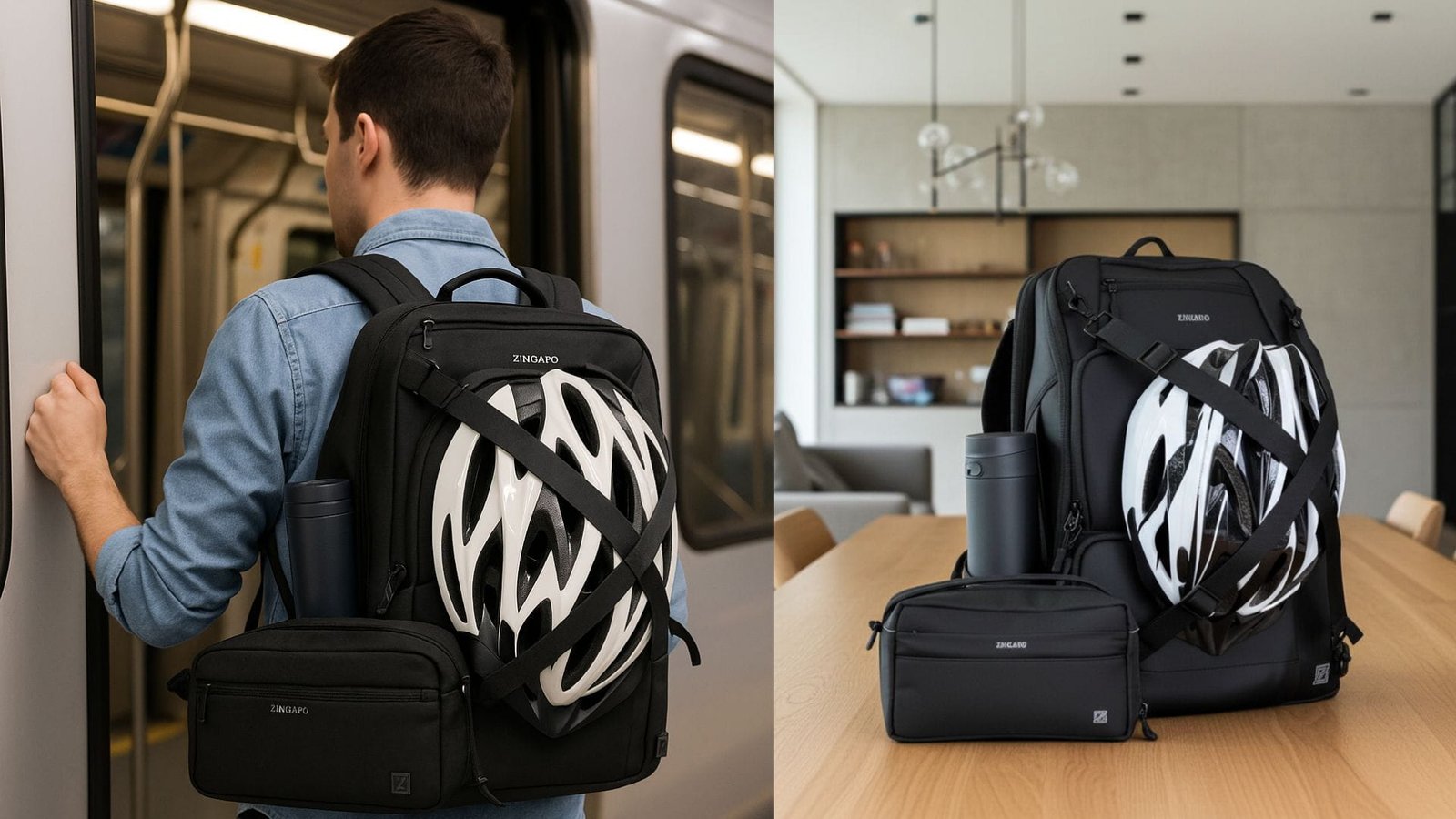 Zingaro waterproof laptop office bag for men women with laptop compartment