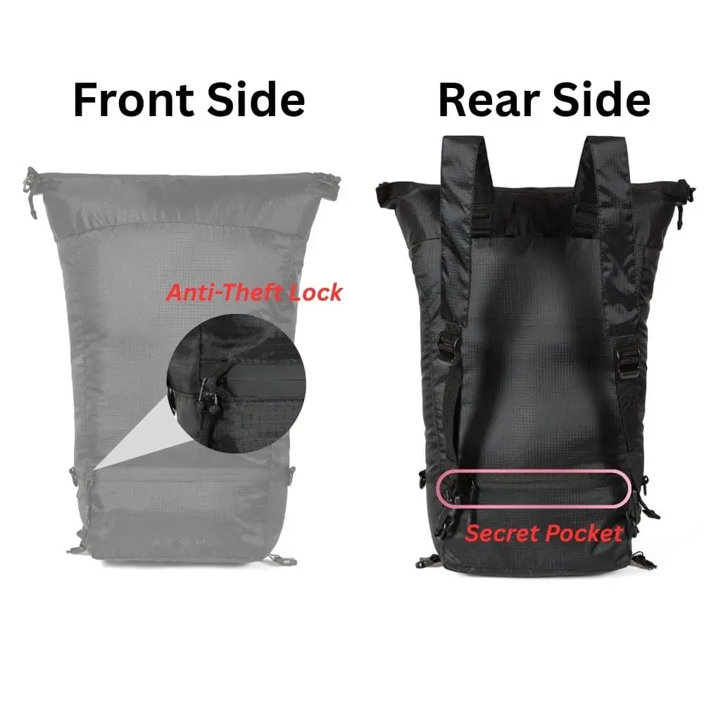 Zingaro small travel rucksack backpack with anti-theft pockets